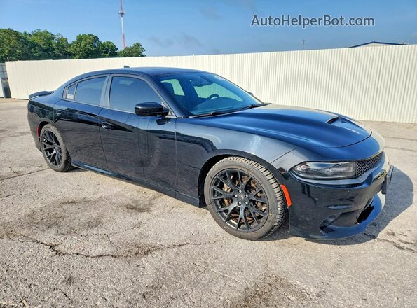2C3CDXGJ5HH626597 2017 DODGE CHARGER Черный Передняя правая четверть