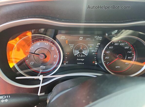 2C3CDXGJ5HH626597 2017 DODGE CHARGER Черный Вид щитка приборов