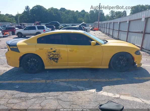2C3CDXGJ5HH634456 2017 DODGE CHARGER Yellow Սալոնի հետևի տեսք
