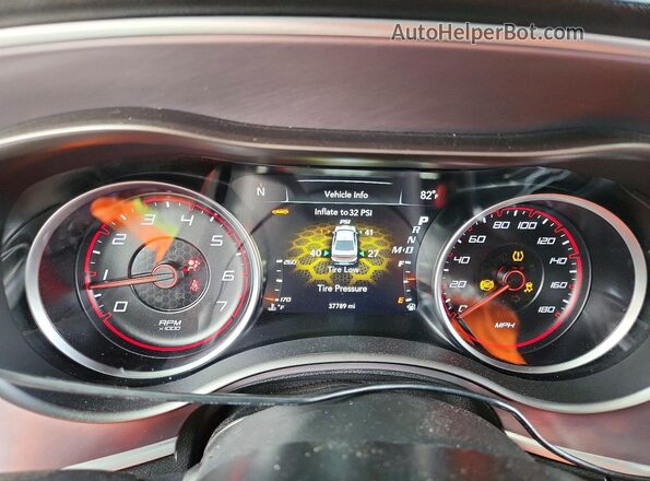 2C3CDXGJ5KH661762 2019 DODGE CHARGER Black Vista del cuadro de instrumentos
