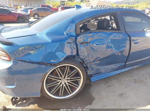 2C3CDXGJ5LH176314 2020 DODGE CHARGER Blue Widok z przodu