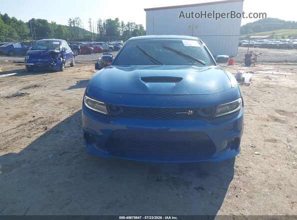 2C3CDXGJ5LH176314 2020 DODGE CHARGER Blue Widok zestawu wskaźników
