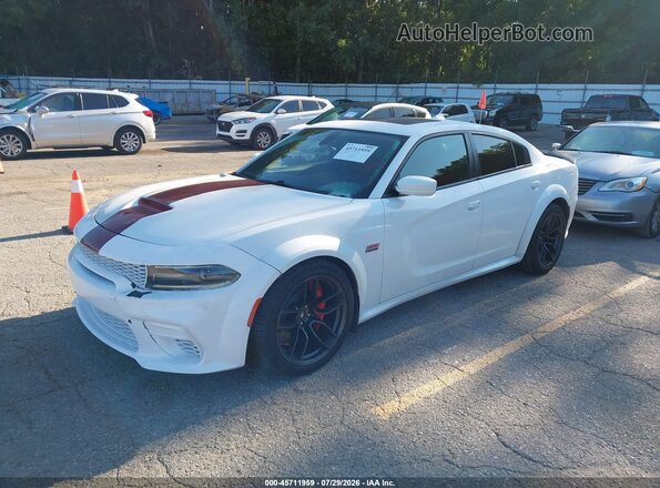 2C3CDXGJ5LH222076 2020 DODGE CHARGER White წინა მარცხენა ხედი სამი მეოთხედიდან
