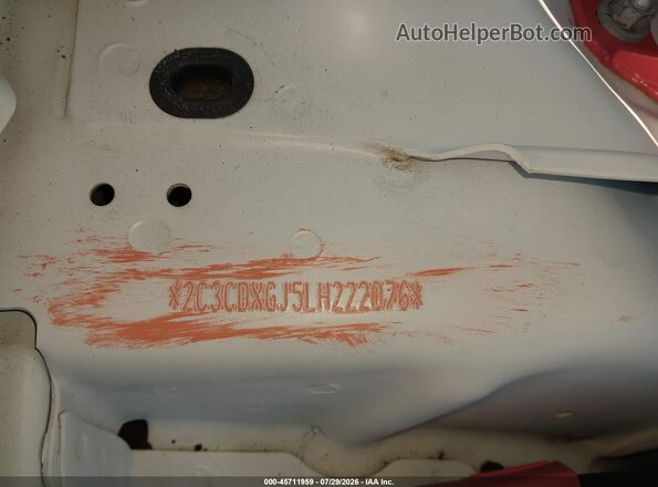 2C3CDXGJ5LH222076 2020 DODGE CHARGER White ძრავის განყოფილების ხედი