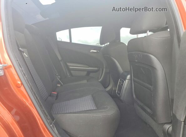 2C3CDXGJ5LH240755 2020 DODGE CHARGER Orange Rear seats view