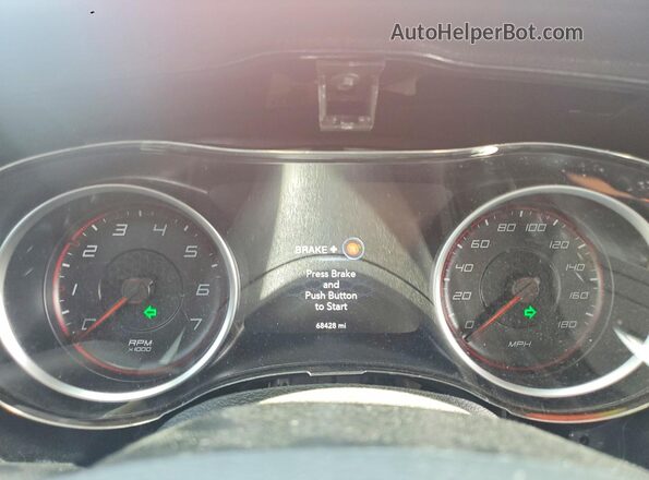 2C3CDXGJ5LH240755 2020 DODGE CHARGER Orange Instrument cluster view