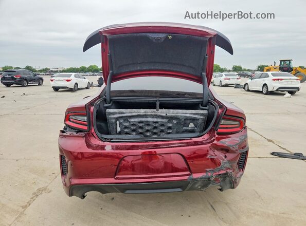 2C3CDXGJ5MH569957 2021 DODGE CHARGER Maroon Rear view