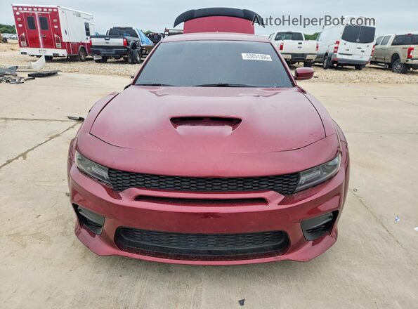 2C3CDXGJ5MH569957 2021 DODGE CHARGER Maroon Front view