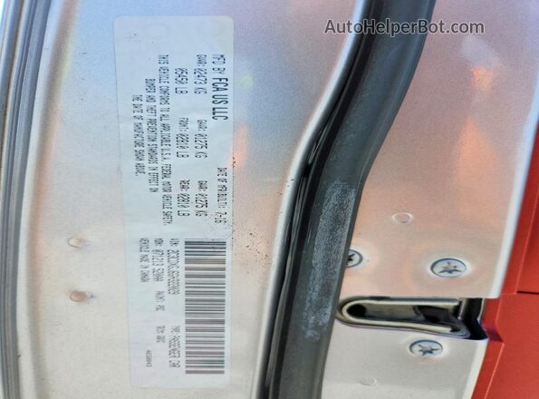 2C3CDXGJ6GH322029 2016 DODGE CHARGER Серебряный Вид наклейки с VIN-кодом