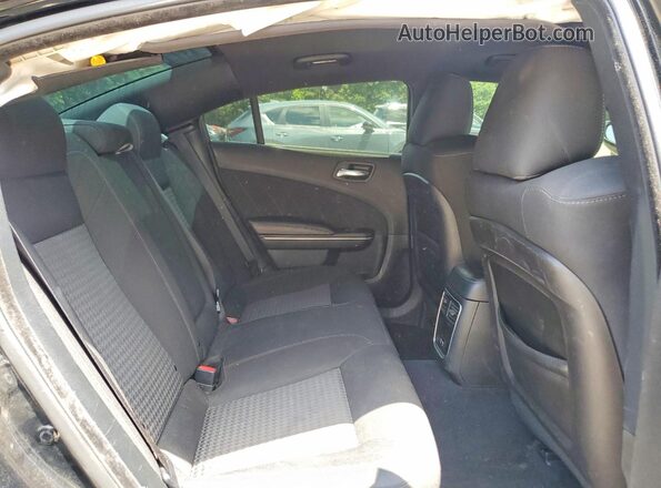 2C3CDXGJ6KH579233 2019 DODGE CHARGER Black უკანა სავარძლების ხედი