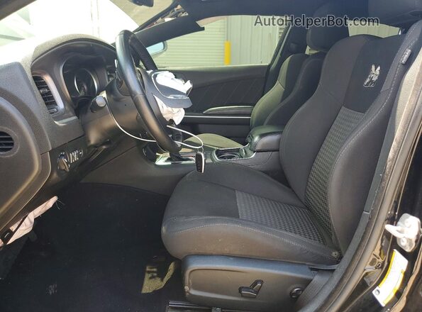2C3CDXGJ6KH579233 2019 DODGE CHARGER Black წინა სალონის ხედი