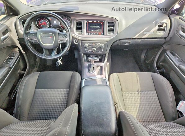 2C3CDXGJ6KH646493 2019 DODGE CHARGER Purple Dashboard view