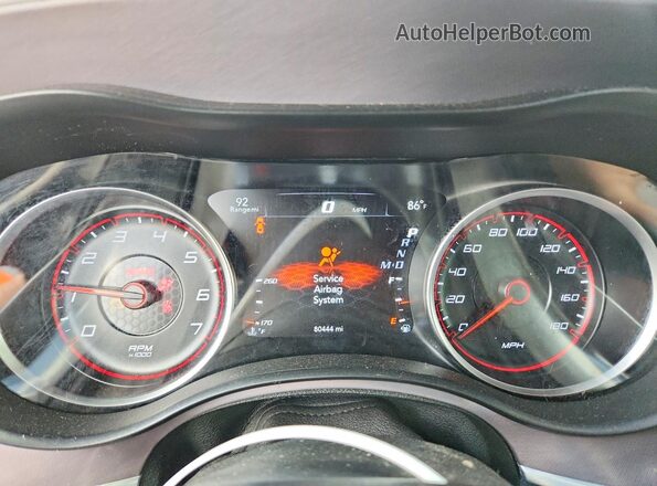 2C3CDXGJ6KH646493 2019 DODGE CHARGER Purple Instrument cluster view