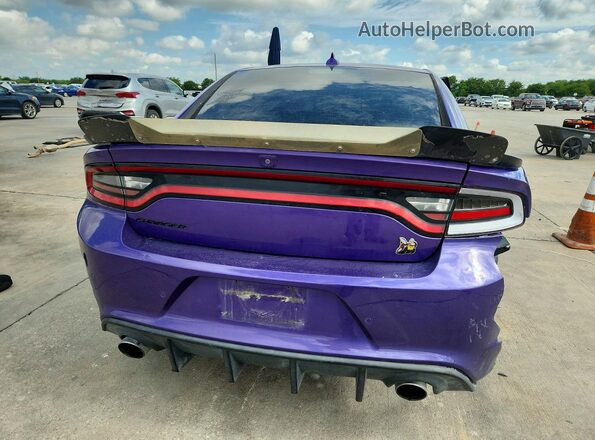 2C3CDXGJ6KH646493 2019 DODGE CHARGER Purple Rear view