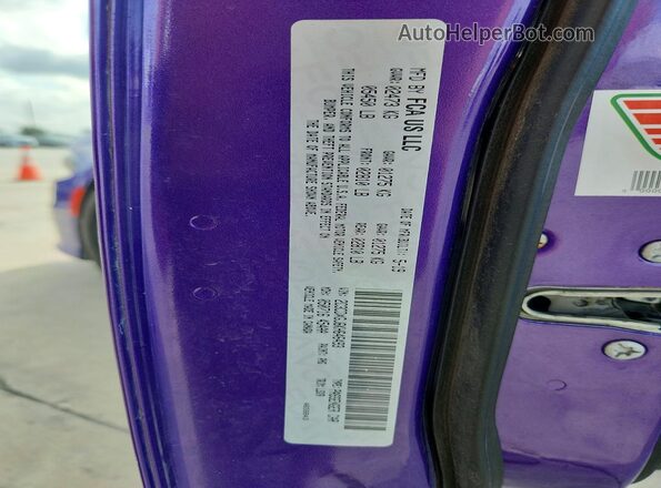 2C3CDXGJ6KH646493 2019 DODGE CHARGER Purple Engine compartment view