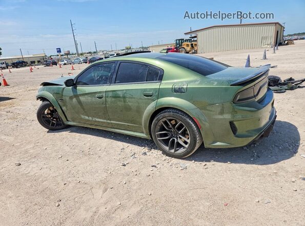 2C3CDXGJ6MH643919 2021 DODGE CHARGER Зеленый Задняя левая четверть