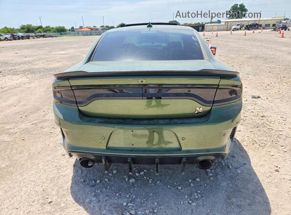 2C3CDXGJ6MH643919 2021 DODGE CHARGER Зеленый Вид сзади
