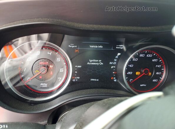2C3CDXGJ6PH523848 2023 DODGE CHARGER Orange Սարքավորումների վահանակի տեսք