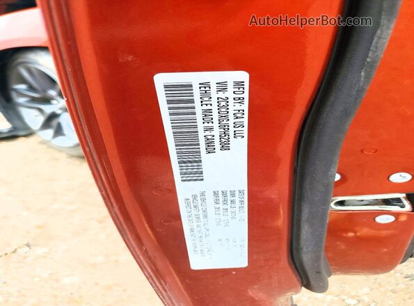 2C3CDXGJ6PH523848 2023 DODGE CHARGER Orange Շարժիչի բաժամունքի տեսք