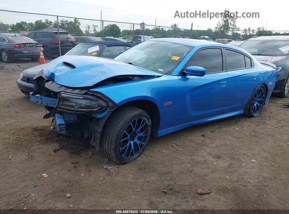 2C3CDXGJ7GH220786 2016 DODGE CHARGER Light Blue Przód lewy