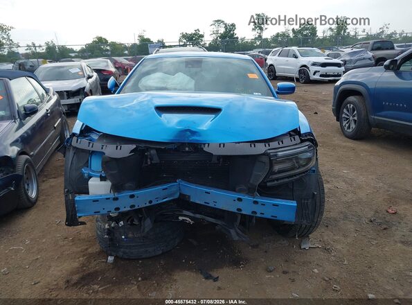 2C3CDXGJ7GH220786 2016 DODGE CHARGER Light Blue Widok wnętrza z tyłu