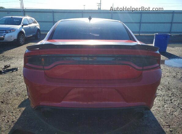 2C3CDXGJ7HH629713 2017 DODGE CHARGER Red Widok z tyłu