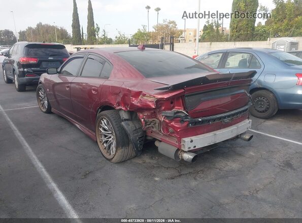 2C3CDXGJ7JH314903 2018 DODGE CHARGER Burgundy უკანა მარცხენა