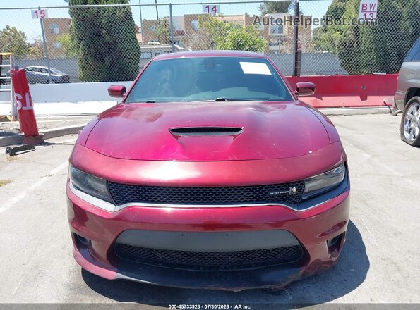 2C3CDXGJ7JH314903 2018 DODGE CHARGER Burgundy უკანა სალონის ხედი