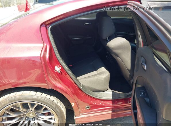 2C3CDXGJ7JH314903 2018 DODGE CHARGER Burgundy VIN კოდის სტიკერის ხედი
