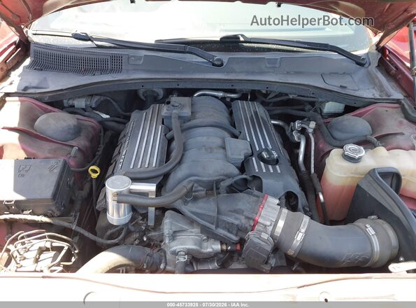 2C3CDXGJ7JH314903 2018 DODGE CHARGER Burgundy უკანა ხედი