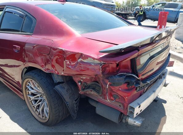 2C3CDXGJ7JH314903 2018 DODGE CHARGER Burgundy წინა ხედი