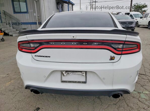 2C3CDXGJ7KH753911 2019 DODGE CHARGER White უკანა ხედი
