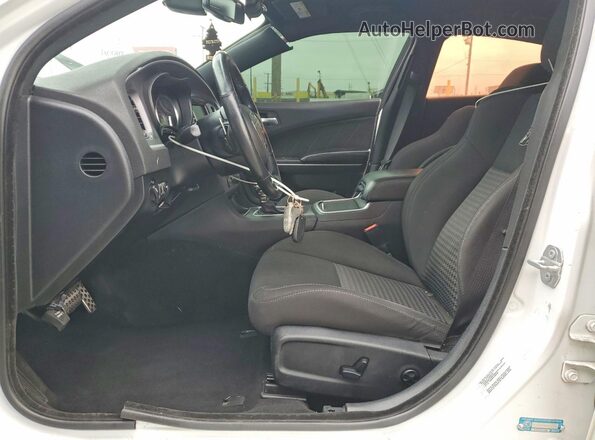 2C3CDXGJ7KH753911 2019 DODGE CHARGER White წინა სალონის ხედი