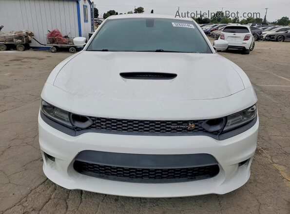 2C3CDXGJ7KH753911 2019 DODGE CHARGER White წინა ხედი