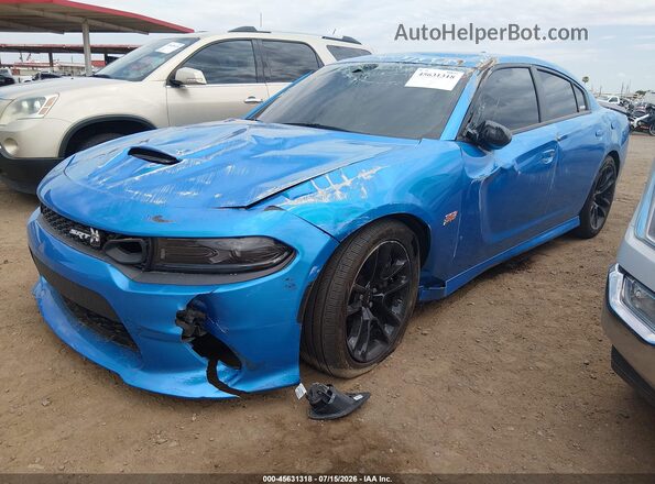 2C3CDXGJ7PH560293 2023 DODGE CHARGER Blue Передня ліва чверть