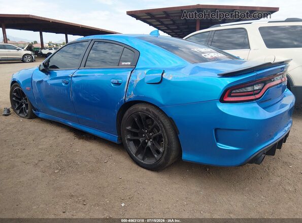2C3CDXGJ7PH560293 2023 DODGE CHARGER Blue Задня ліва чверть
