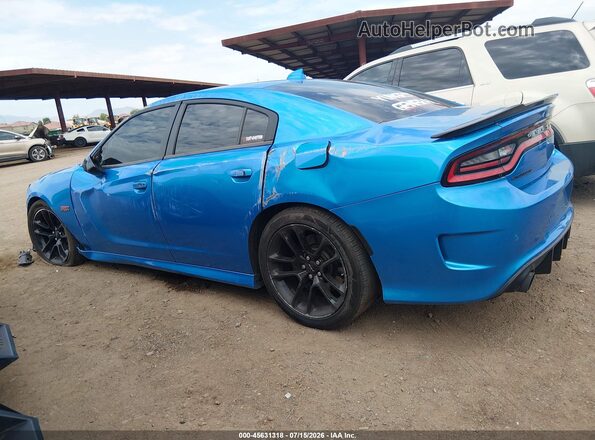 2C3CDXGJ7PH560293 2023 DODGE CHARGER Blue Панорамний вид салону 360°