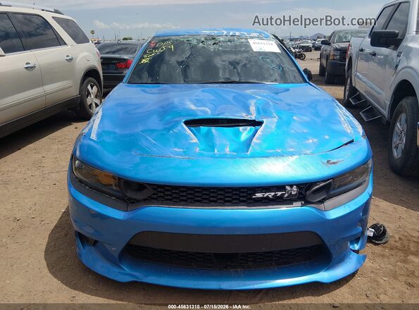 2C3CDXGJ7PH560293 2023 DODGE CHARGER Blue Вид спереду