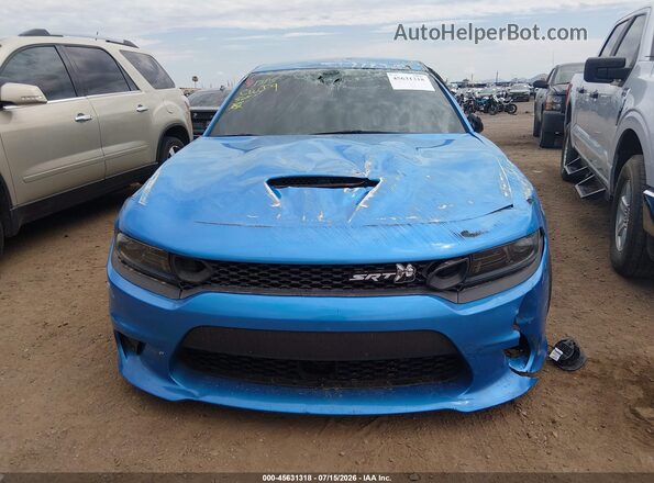 2C3CDXGJ7PH560293 2023 DODGE CHARGER Blue Вид щитка приладів