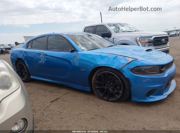2C3CDXGJ7PH560293 2023 DODGE CHARGER Blue Вид задньої частини салону
