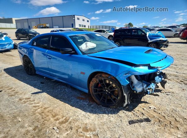 2C3CDXGJ7PH650706 2023 DODGE CHARGER Blue Delantero derecho