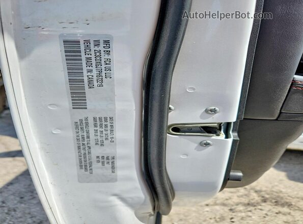 2C3CDXGJ7PH672219 2023 DODGE CHARGER White Вид наклейки з VIN-кодом