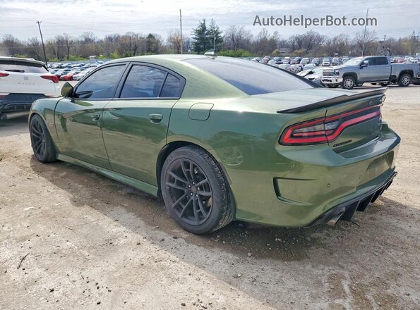 2C3CDXGJ8LH192250 2020 DODGE CHARGER Green Trasero izquierdo