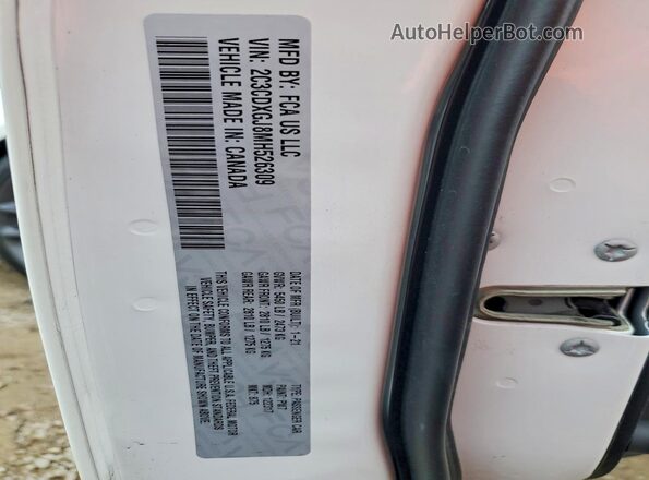 2C3CDXGJ8MH526309 2021 DODGE CHARGER White Engine compartment view