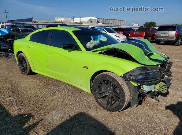 2C3CDXGJ8PH631016 2023 DODGE CHARGER Green Przód prawy