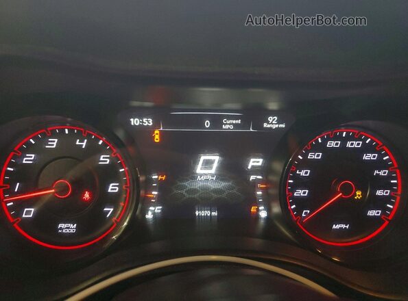 2C3CDXGJ9HH583947 2017 DODGE CHARGER Black Instrument cluster view