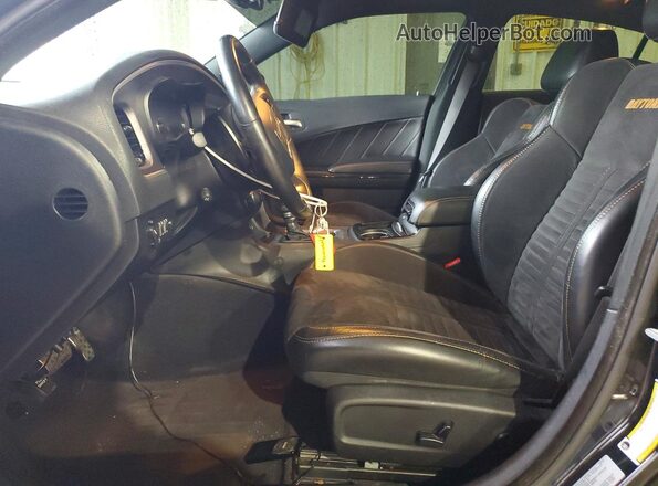 2C3CDXGJ9HH583947 2017 DODGE CHARGER Black Front interior view