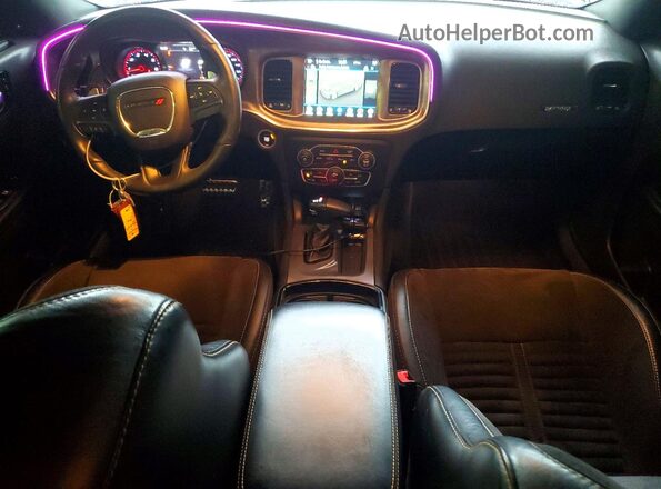2C3CDXGJ9HH583947 2017 DODGE CHARGER Black Dashboard view