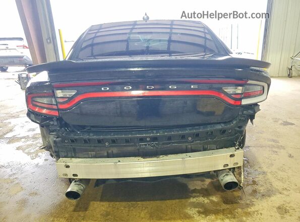 2C3CDXGJ9HH583947 2017 DODGE CHARGER Black Rear view