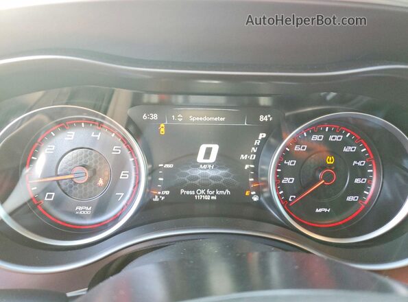 2C3CDXGJ9KH661781 2019 DODGE CHARGER Silver Вид щитка приладів